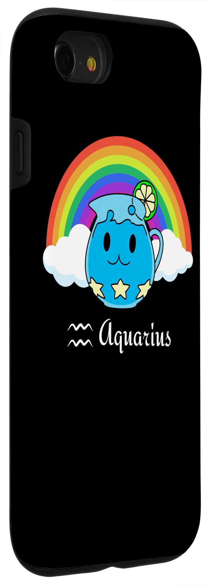 iPhone SE (2020) / 7 / 8 Zodiac Astrology Pride Phone Case - Aquarius Horoscope LGBT Gay Lesbian Support - Perfect for Daily Use, Pride Events & Gift Giving