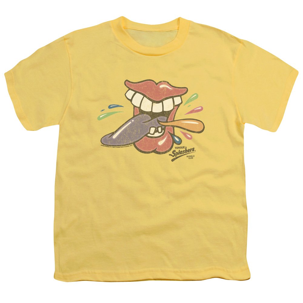 Youth Dubble Bubble Rolling Tongue Kids T-Shirt Size YM - Fun Graphic Tee for Boys & Girls - Perfect for Playdates, Birthday Parties & Casual Wear