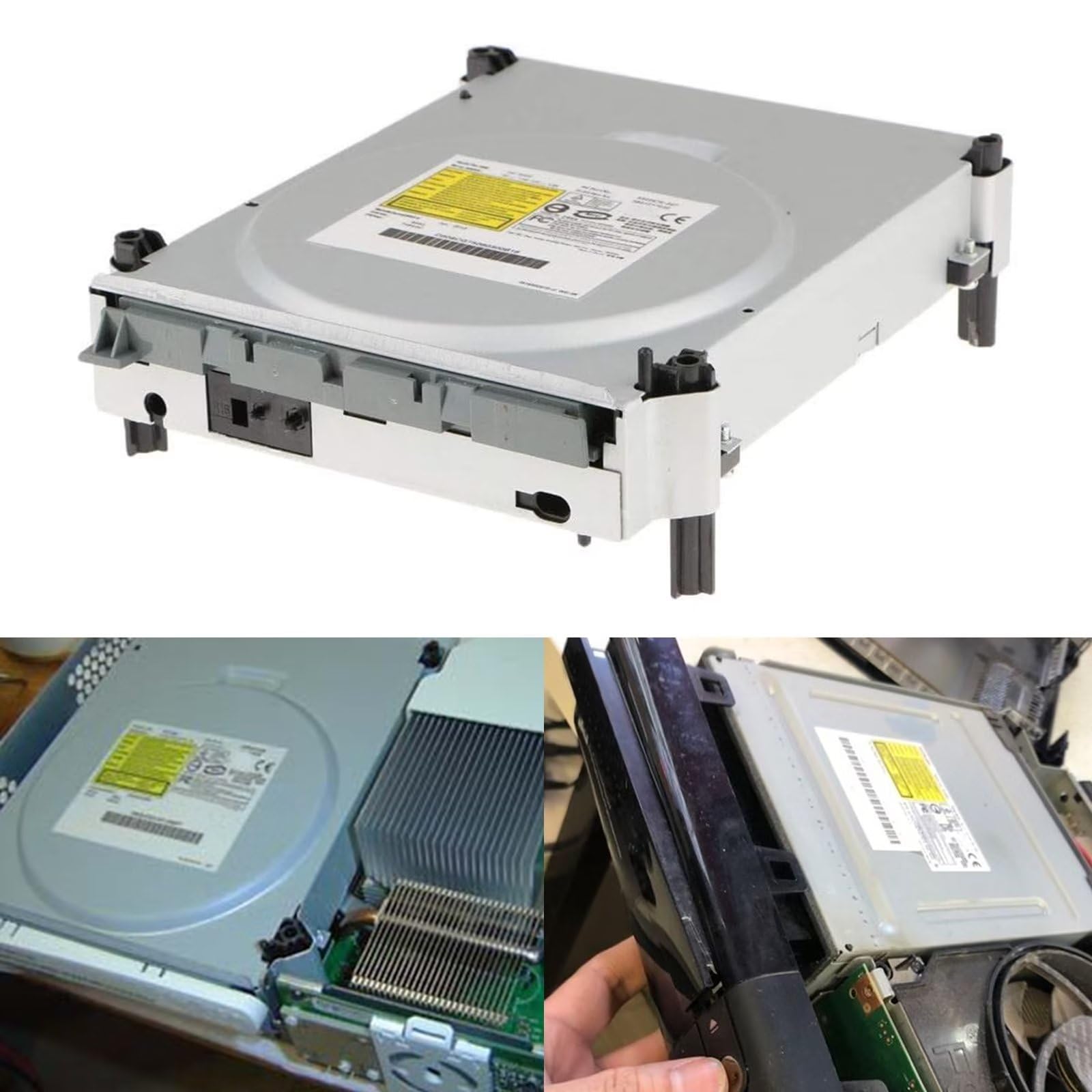 Original Lite-On DG-16D2S(-09C) DVD Drive Replacement for XBOX 360 Console - Compatible with All XBOX 360 Models - Perfect for Game Disc Reading & System Updates