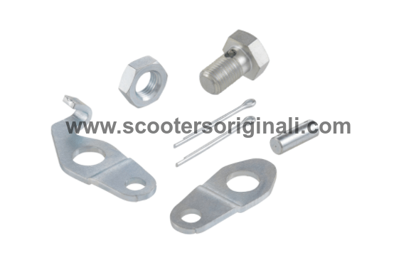 Vespa Rear Brake Cable Clamp Set - Replacement Part for Scooter Brake System - Perfect for Vespa LX, Primavera & Sprint Models - DIY Scooter Maintenance & Repair