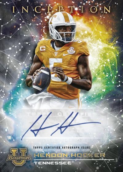 2022-23 Bowman University Inception Multi-Sport Hobby Box - 1 Pack with 7 Cards (Includes 2 Autographs) | Collectible Trading Cards for Basketball, Football & Baseball Fans | Perfect for Card Collectors, Investors & Fantasy Sports Enthusiasts
