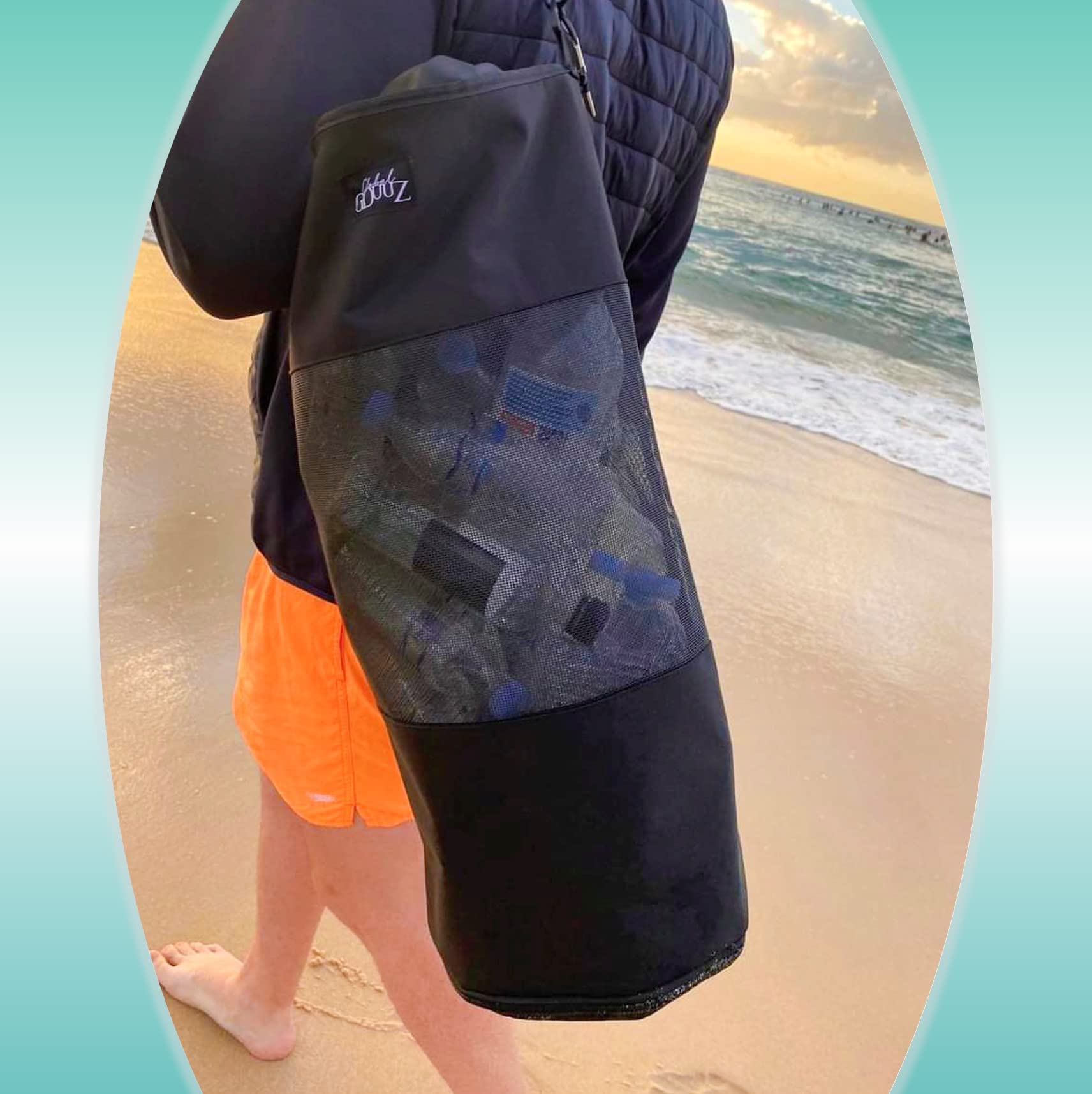 Reusable & Portable Boat Trash Can with Zipper Bottom - Large Capacity Marine Trash Bag for Boating, Camping, Beach & Outdoor Activities | Easy to Empty & Clean | Perfect for Fishing Trips, RV Travel & Picnics