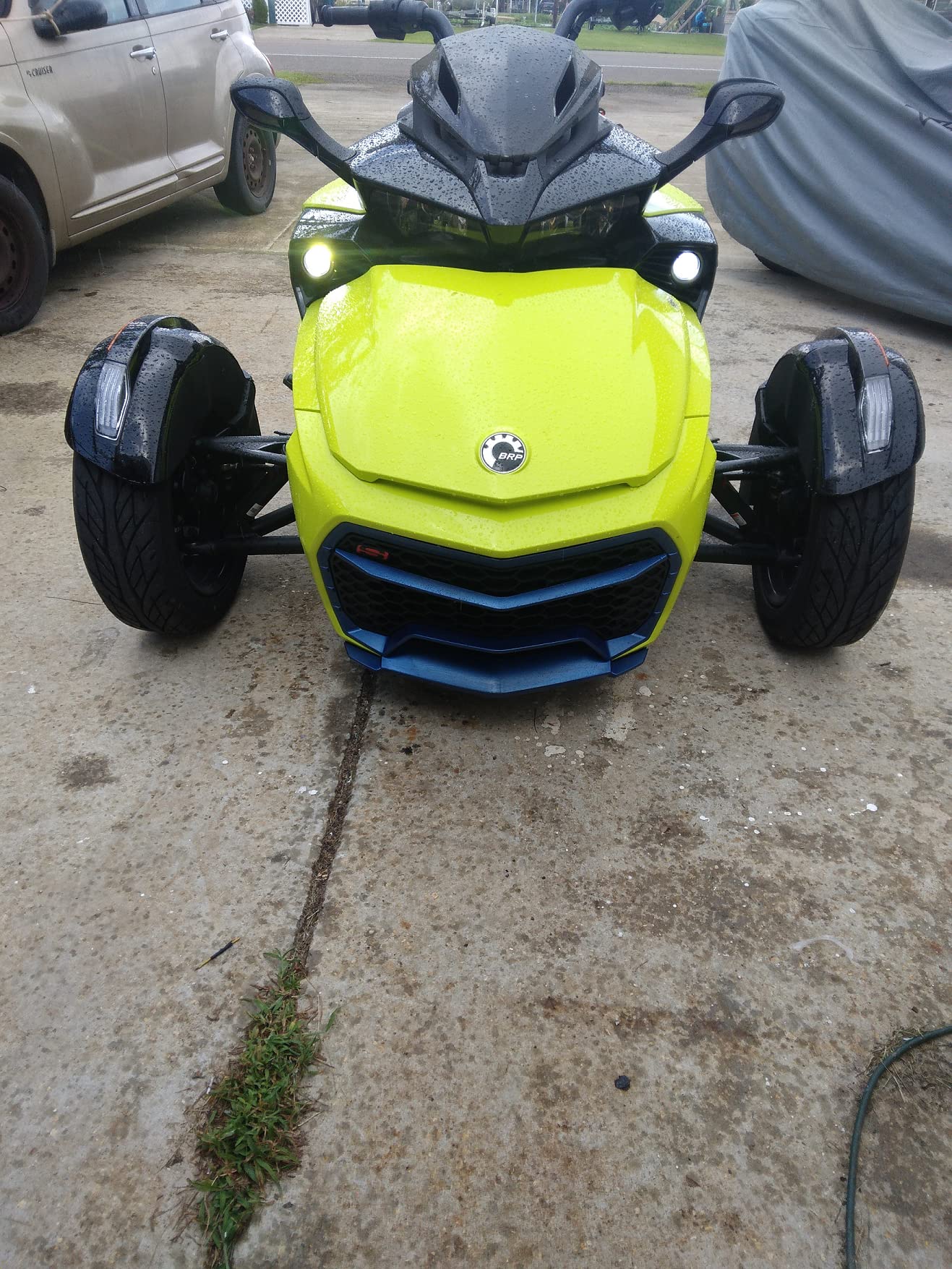 Blue Angel Eye Halo Fog Driving Lights for Can-Am Spyder F3 F3-S F3-T - High Visibility LED Lights for Night Riding & Foggy Conditions