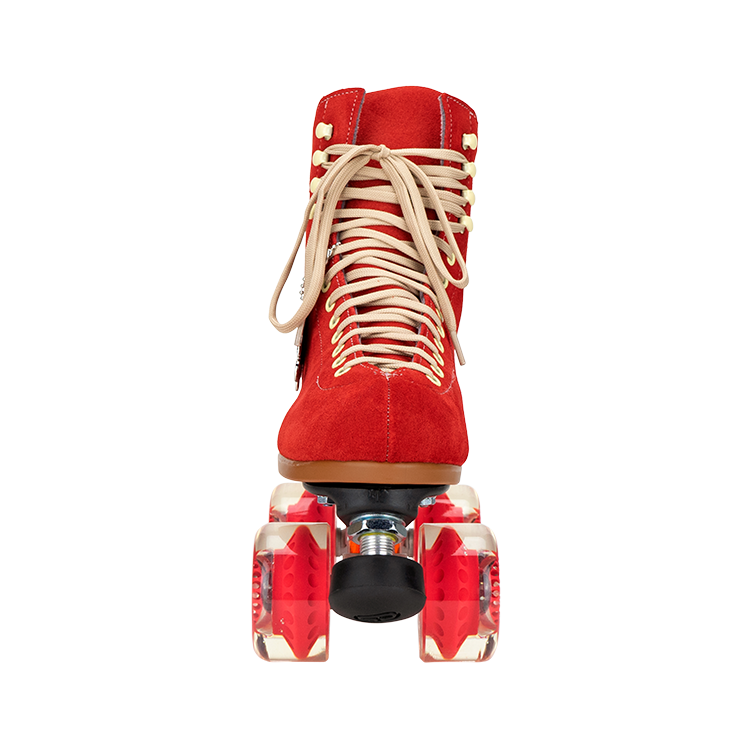Moxi Lolly Roller Skates - Poppy Red Color | Premium Quad Skates for Women & Girls | Perfect for Outdoor Skating, Rink, Park & Fitness