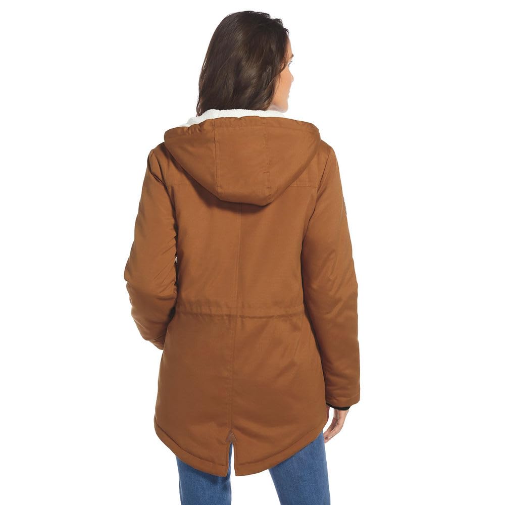 Free Country Women's Cascade Canvas Long Anorak Jacket - Waterproof Windbreaker for Hiking, Camping & Outdoor Adventures