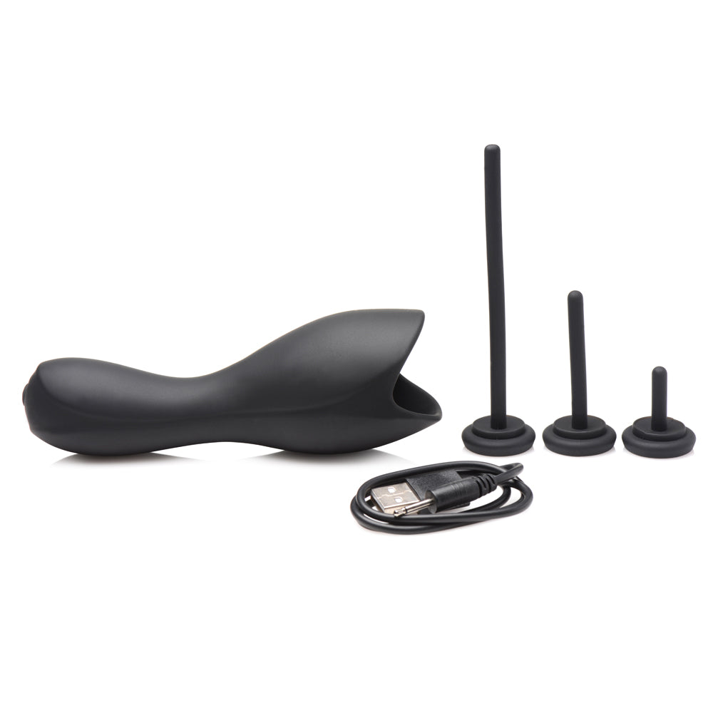 10X Vibrating Penis Head Teaser with Urethral Sounds - Powerful Male Adult Toy for Enhanced Pleasure & Prostate Stimulation - Perfect for Solo Play, Couples Fun & BDSM Exploration