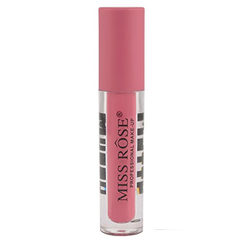 MISS ROSE Matte Liquid Lipstick - Moisturizing Lip Gloss with Smooth Finish, Long-Lasting Blush Pink Lipstick Makeup for Women | Perfect for Date Night, Parties & Everyday Wear