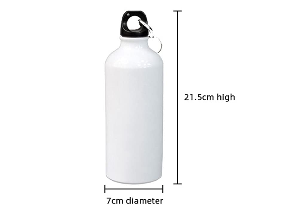 10-Pack 600ml Sublimation Blank Aluminum Sports Water Bottles - Heat Press Ready, Leak-Proof, BPA-Free for Gym, Hiking & Travel - Customizable for Sublimation Printing & Personalized Gifts