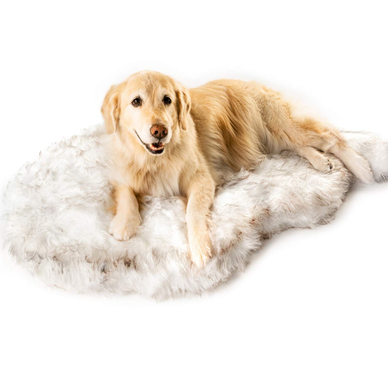 Orthopedic Memory Foam Dog Bed with Faux Fur Cover - Ultra Soft Plush Pet Mattress for Small & Medium Dogs & Cats - Perfect for Kennels, Crates & Home Use - Self-Warming Design for Comfort & Joint Support