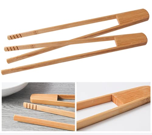 WOIWO 1PC Bamboo Bread Clip - Vegetable, Kimchi, Steamed Bun & BBQ Kitchen Utensil - Perfect for Baking, Cooking, Food Prep & Picnics