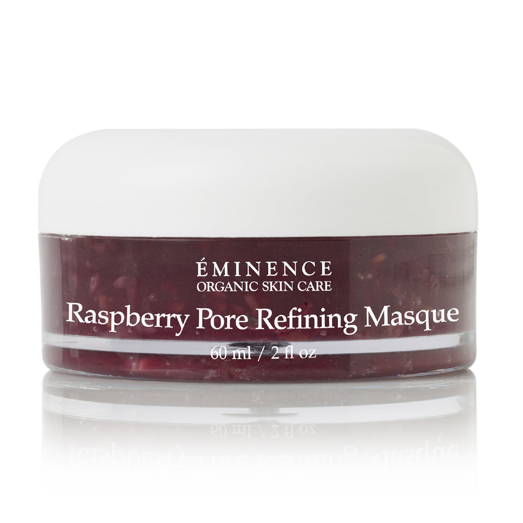 Eminence Organics Raspberry Pore Refining Masque - Deep Cleansing Face Mask for Acne & Blackheads - Perfect for Oily & Combination Skin Care Routine