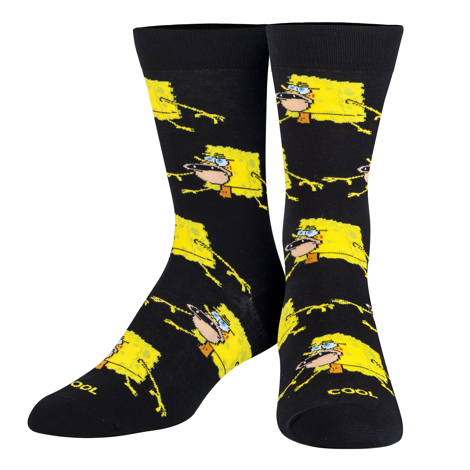 SpongeBob Cartoon Socks for Men - 5 Pairs Cool Novelty Socks Gift Set - Perfect for Birthday Gifts, Cosplay, and Casual Wear