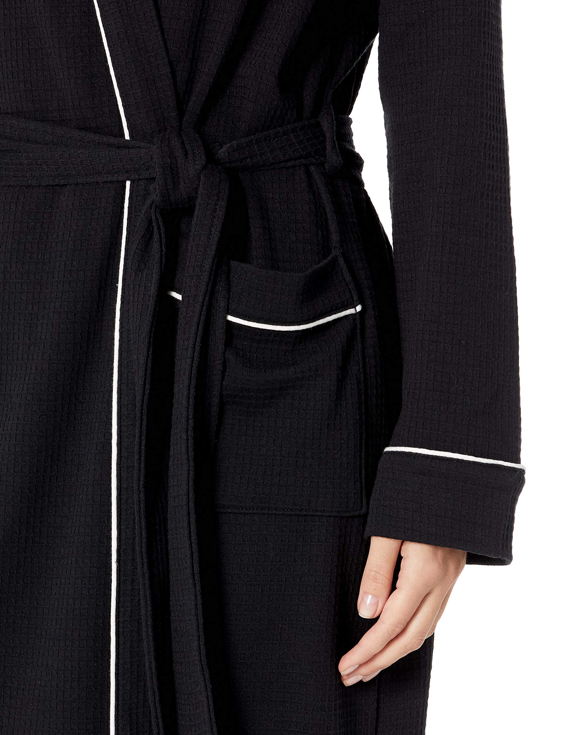 Amazon Essentials Women's Lightweight Waffle Full-Length Robe - Soft & Comfortable Bathrobe for Lounge, Spa & Home Relaxation (Plus Size Available)