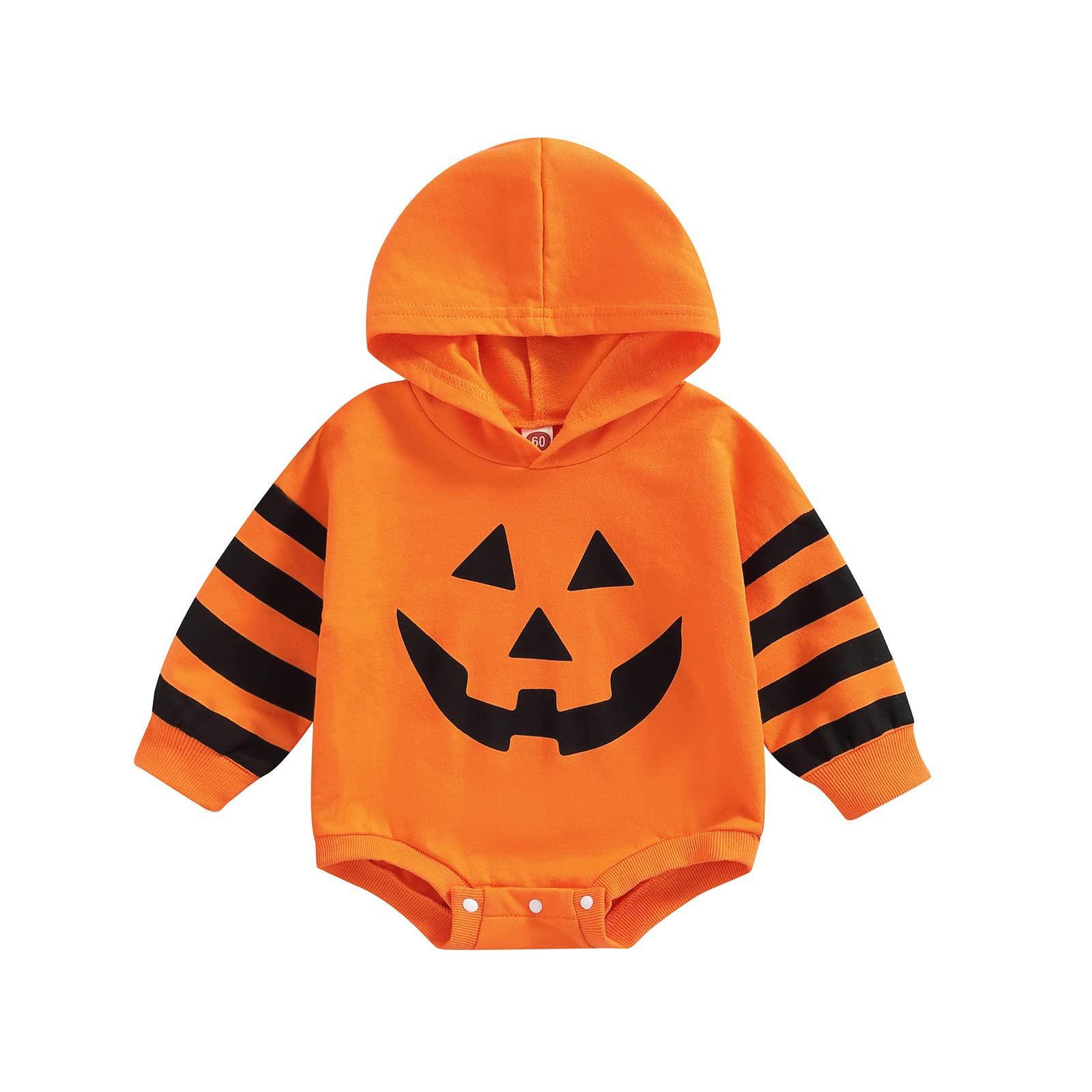 **Halloween Baby Clothes - Cute Pumpkin Long Sleeve Romper Bodysuit for Newborn Boys & Girls | Perfect for Halloween Parties & Photo Shoots**