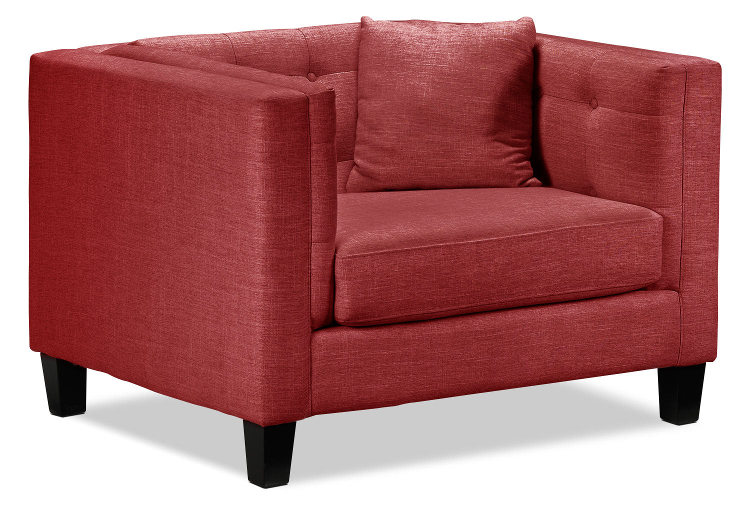 Astin Oversized Chair and a Half - Plush Red Accent Chair for Living Room, Cozy Reading Nook & Bedroom Lounge - Extra Wide Comfort Seating