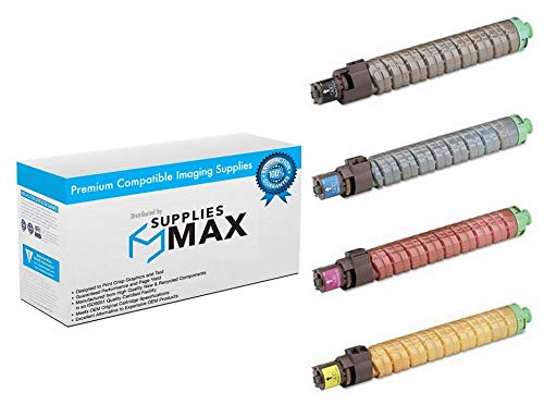 Compatible Replacement Toner Cartridge Combo Pack (BK/C/M/Y) for Lanier MP-C4503 MP-C4504 MP-C5503 MP-C6003 MP-C6004 | Type MP-C6003 (884-185MP) | Ideal for Office Printing & High-Volume Document Production