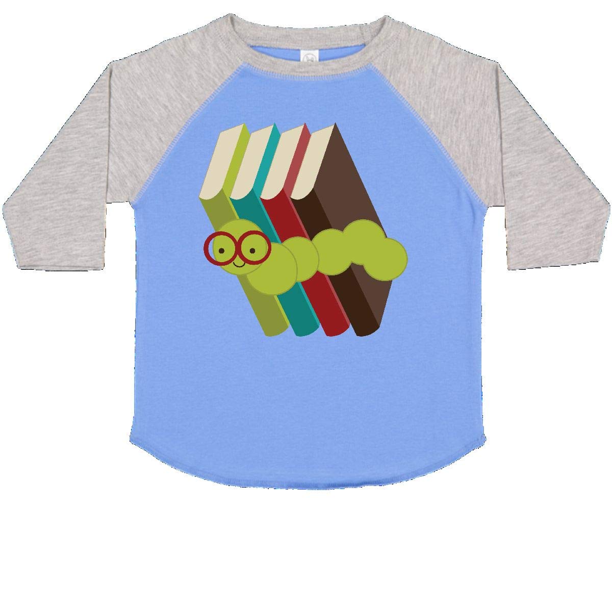 Inktastic Bookworm Books Reading Toddler T-Shirt - Cute Kids Reading Graphic Tee for Boys & Girls - Perfect for Library Visits, Storytime & Book Lovers