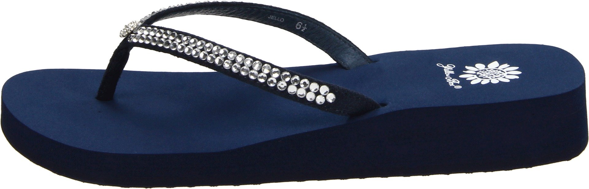 Yellow Box Women's Jello Sandal - Comfortable Summer Slide Sandals with Cushioned Footbed | Perfect for Beach, Pool, and Casual Outings