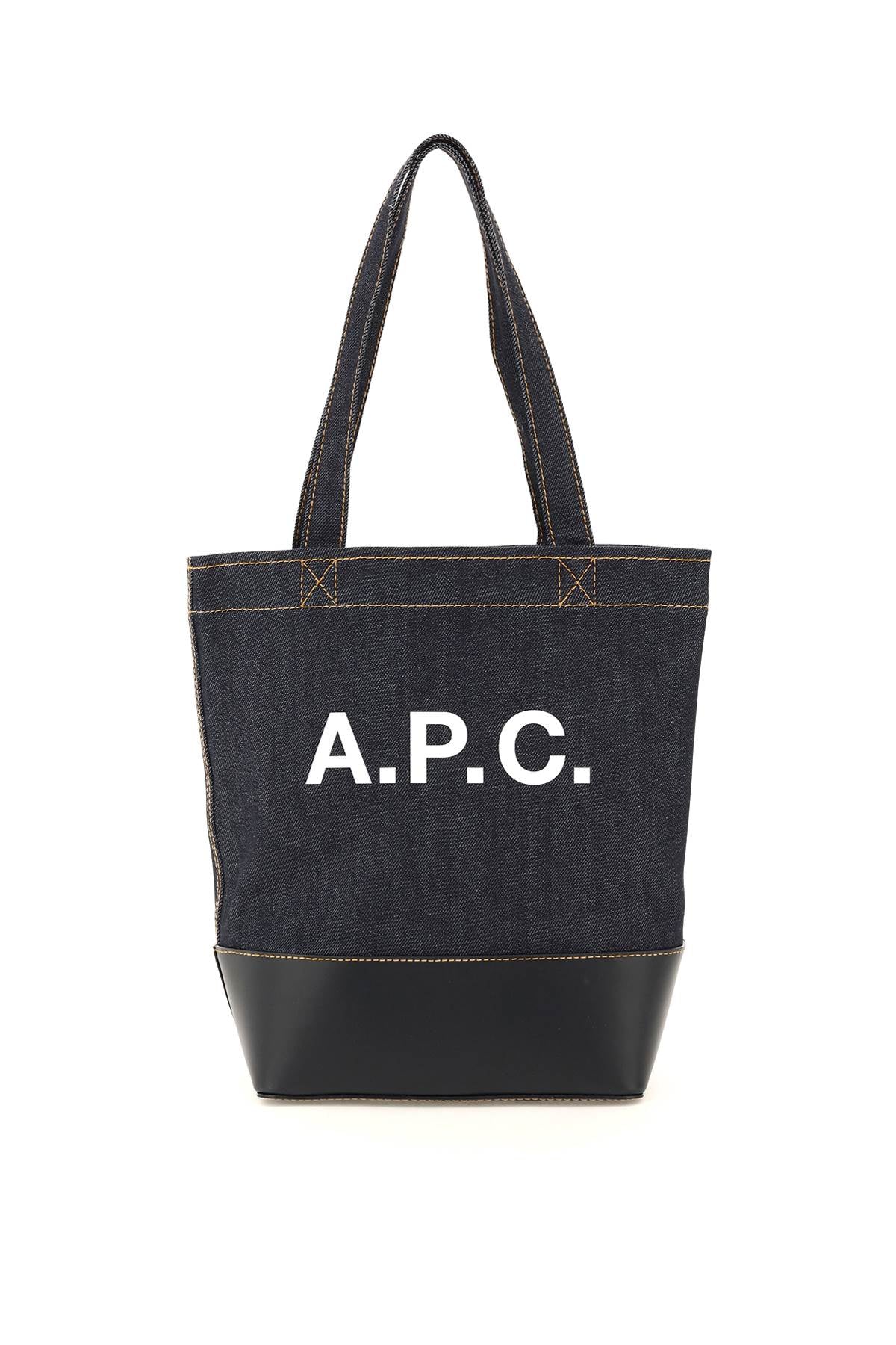 APC Axel Small Denim Tote Bag - Stylish Women's Handbag for Work, Travel & Everyday Use