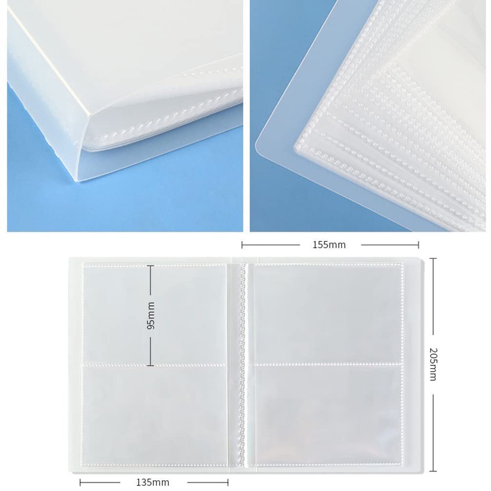 CAVAD 80 Slots Nail Sticker Storage Book - Water Decals Collecting Album with 5Pcs Self-Sealing Jewelry Bone Bags - Easy Photo Manicure Art Tools for Nail Salon & DIY Home Nail Art Organization