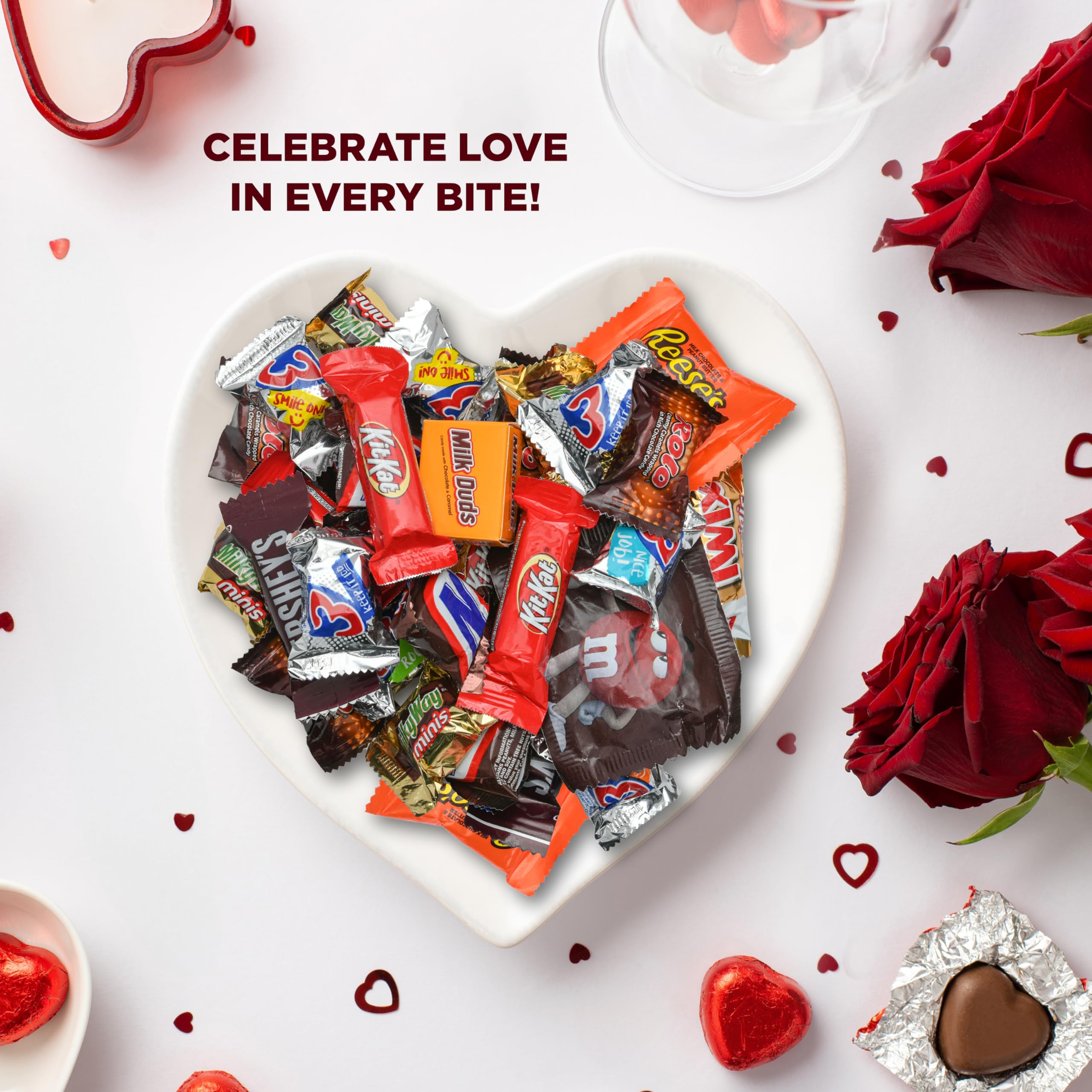 4 Lbs Bulk Chocolate Candy Variety Pack - Assorted Fun Size Chocolate Mix for Holiday Celebrations, Office Snacks & Birthday Parties | Perfect for Stocking Stuffers, Gift Baskets & Movie Nights