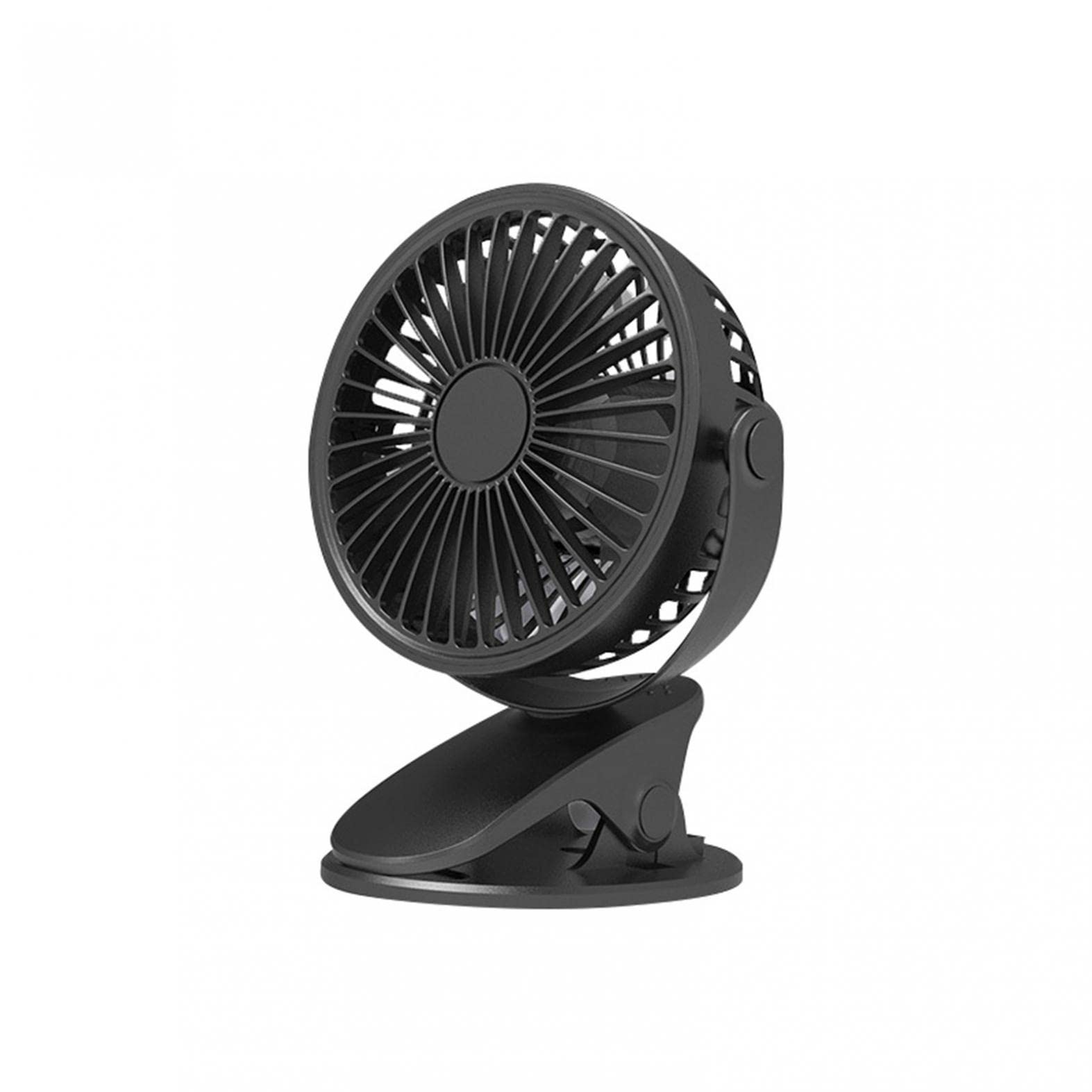 6 Inch Clip Fan - Mini Portable USB Desk Fan with Strong Airflow, 3 Speed Settings & Sturdy Clamp | Ultra Quiet Baby Stroller Fan | Perfect for Home, Office, Dorm, Car, Travel & Outdoor Use