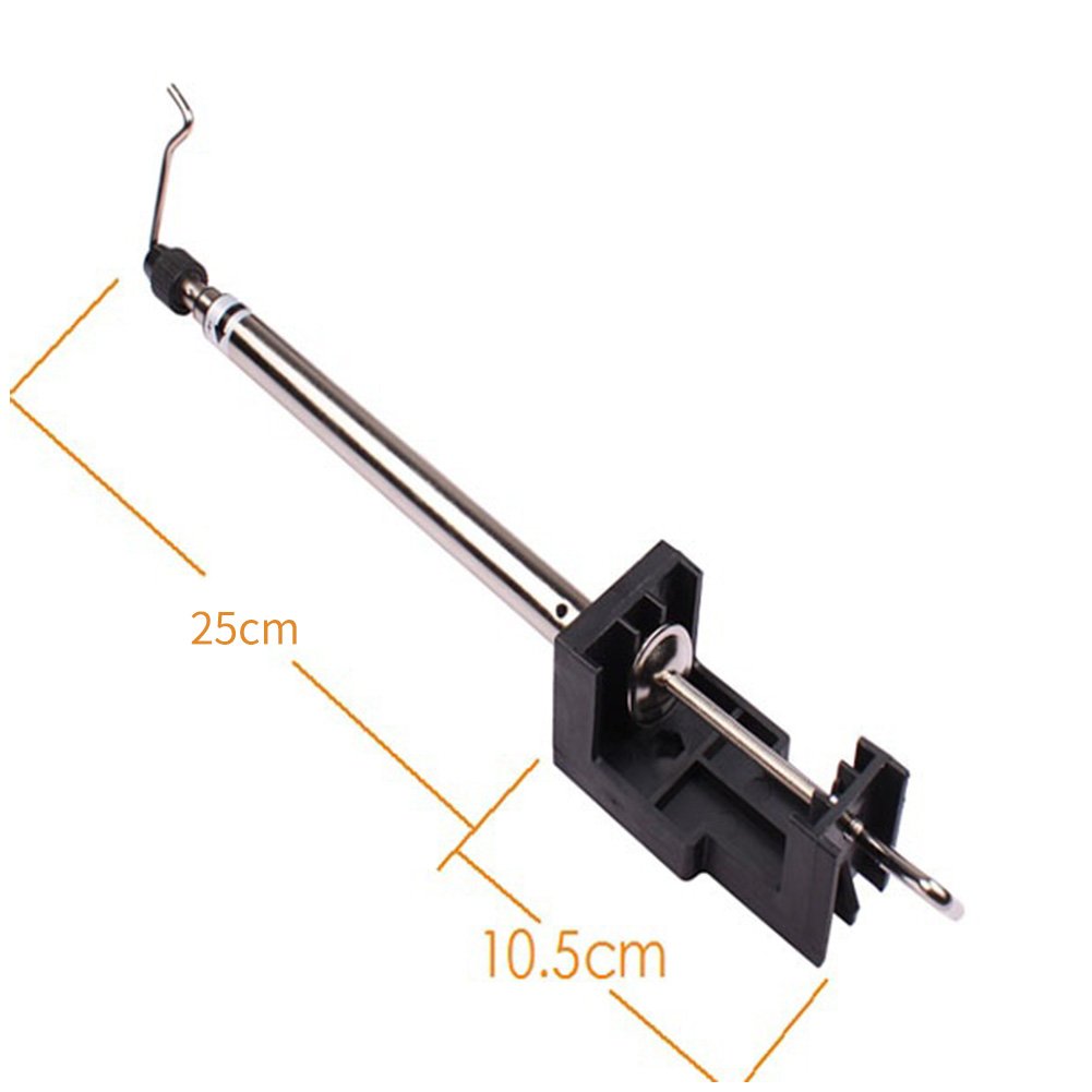 Heavy Duty Rotary Tool Hanger Stand with Telescopic Holder - Black | Durable Grinder Clamp for Flex Shaft Tools | Perfect for Household, Industrial & Outdoor DIY Projects, Metalworking & Woodworking