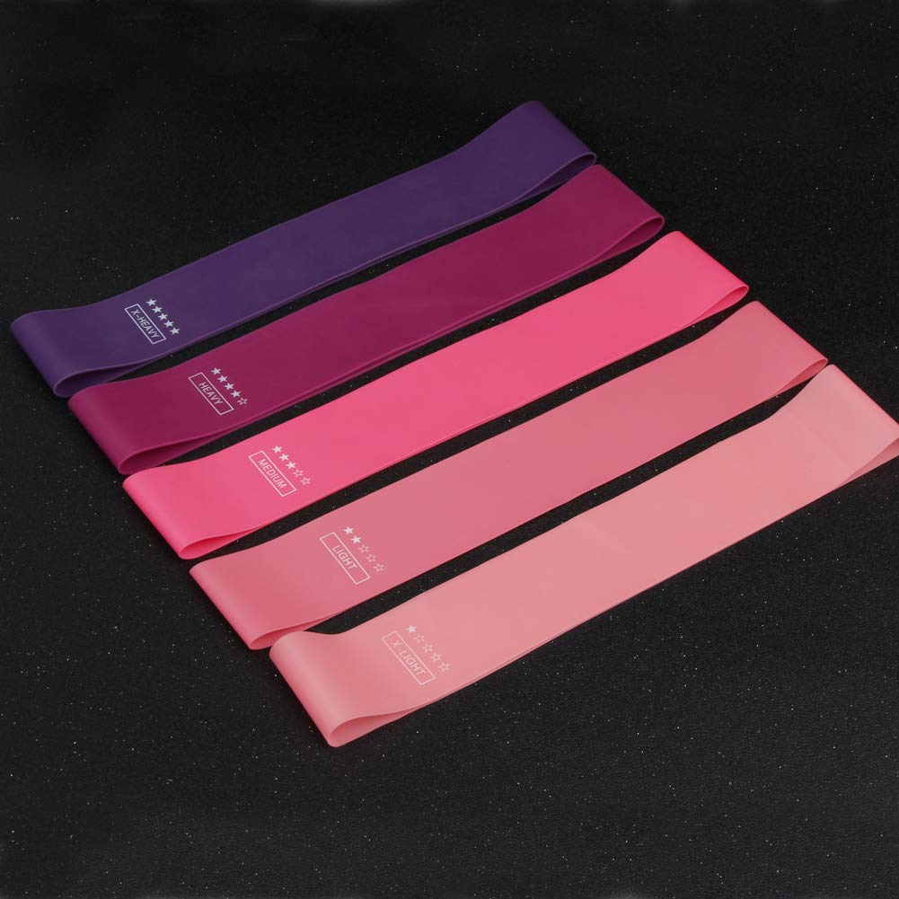 Premium Resistance Bands Set for Legs & Glutes - 5 Pack Exercise Loop Bands for Home Gym, Yoga, Pilates & Strength Training - Booty Bands with Carry Bag for Women - Perfect for Home Workouts, Fitness Training & Muscle Toning