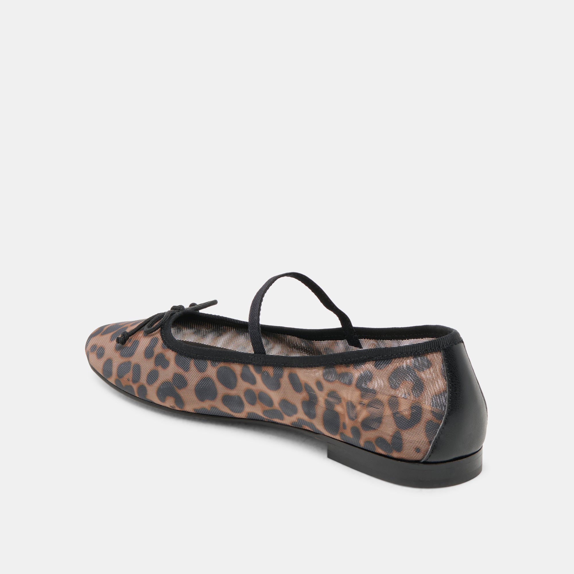 Cadel Ballet Flats for Women - Leopard Print Mesh Comfortable Slip-On Shoes for Casual Wear, Office & Dancing