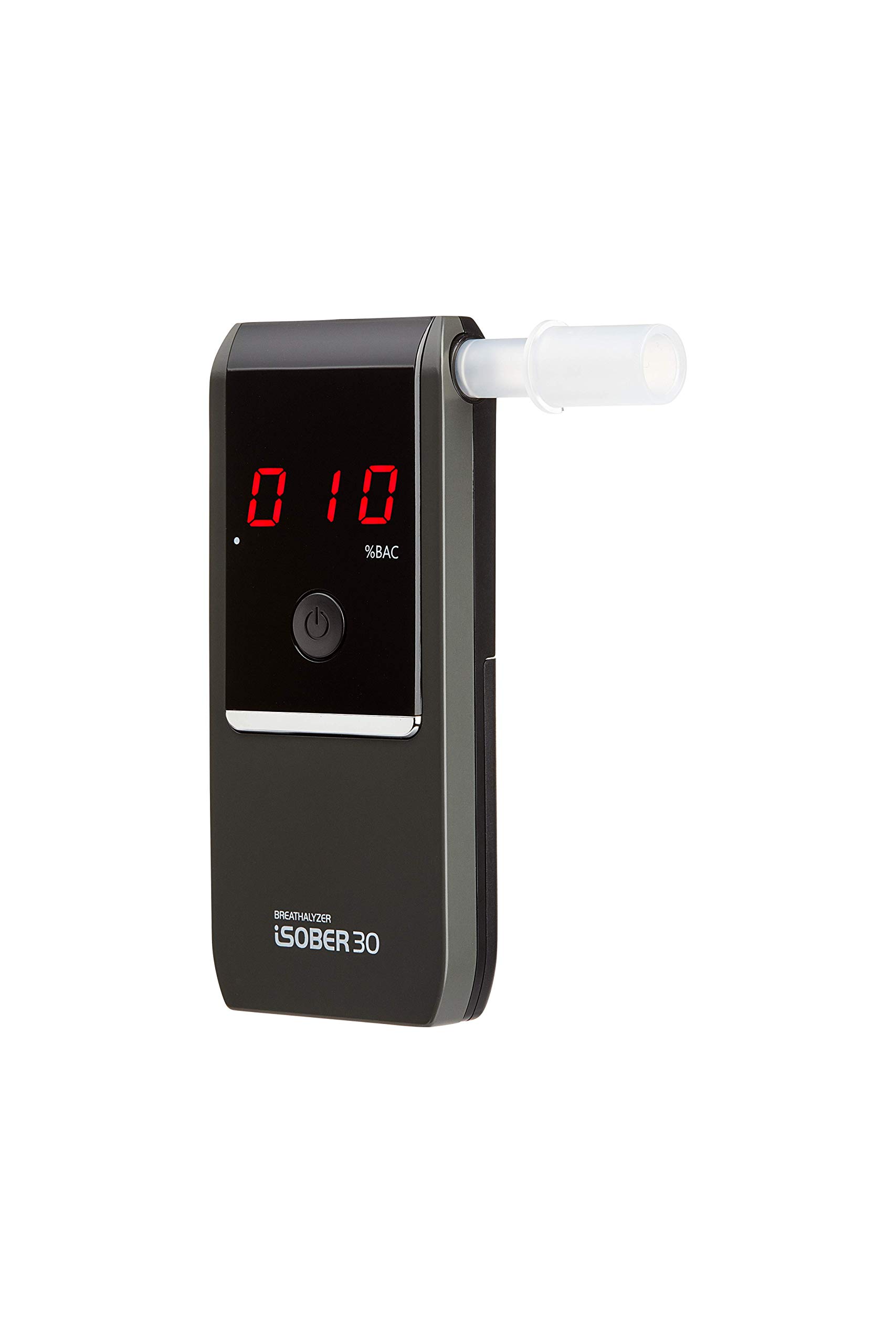 iSOBER30 Professional Breathalyzer - DOT & NHTSA Approved Alcohol Tester with Suracell FuelCell Sensor Technology | Portable, Accurate BAC Detection | Perfect for Personal Safety, Workplace Testing & Law Enforcement Use