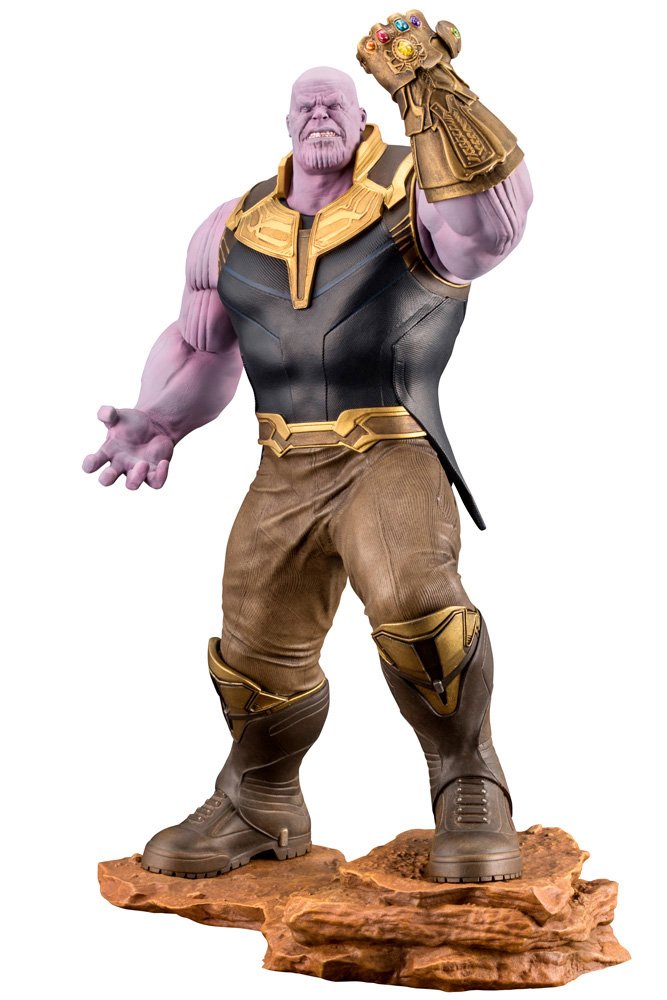 Kotobukiya Marvel Avengers Infinity War: Thanos 1/10 Scale ArtFX+ Statue - Premium Collectible Figure for Superhero Fans & Home Display
