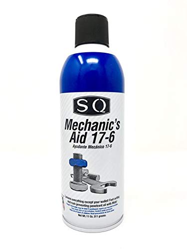 SQ Penetrating Catalyst Oil 17-6 Mechanic's Aid - 12 Pack (11 oz per Can) - Rust Remover & Lubricant for Stuck Bolts, Nuts, and Automotive Parts - Ideal for DIY Repairs, Garage, and Workshop Use