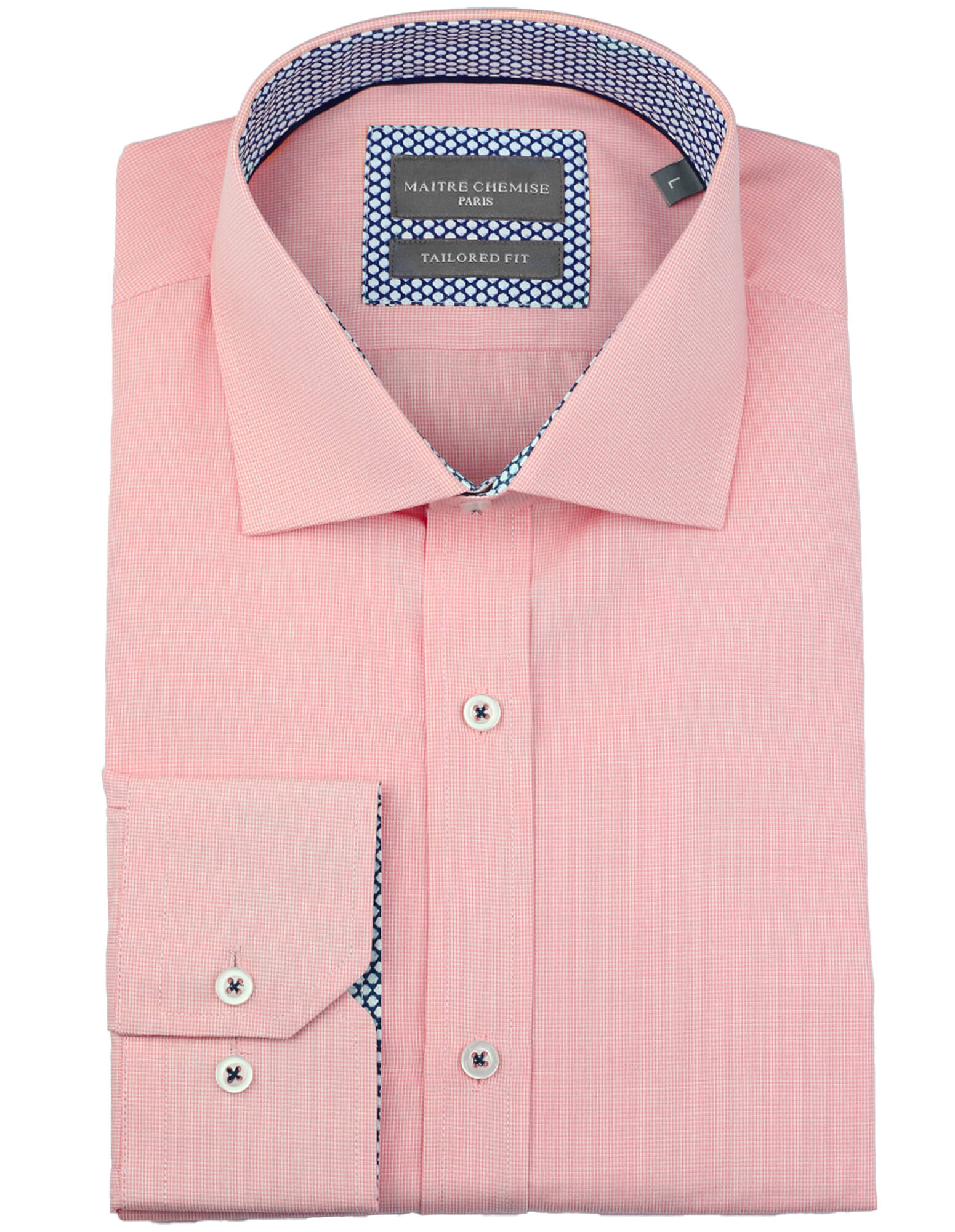 Maitre Chemise Rouen Textured Shirt for Men - Stylish Orange Casual Button Down Shirt - Perfect for Office, Date Night & Weekend Outings