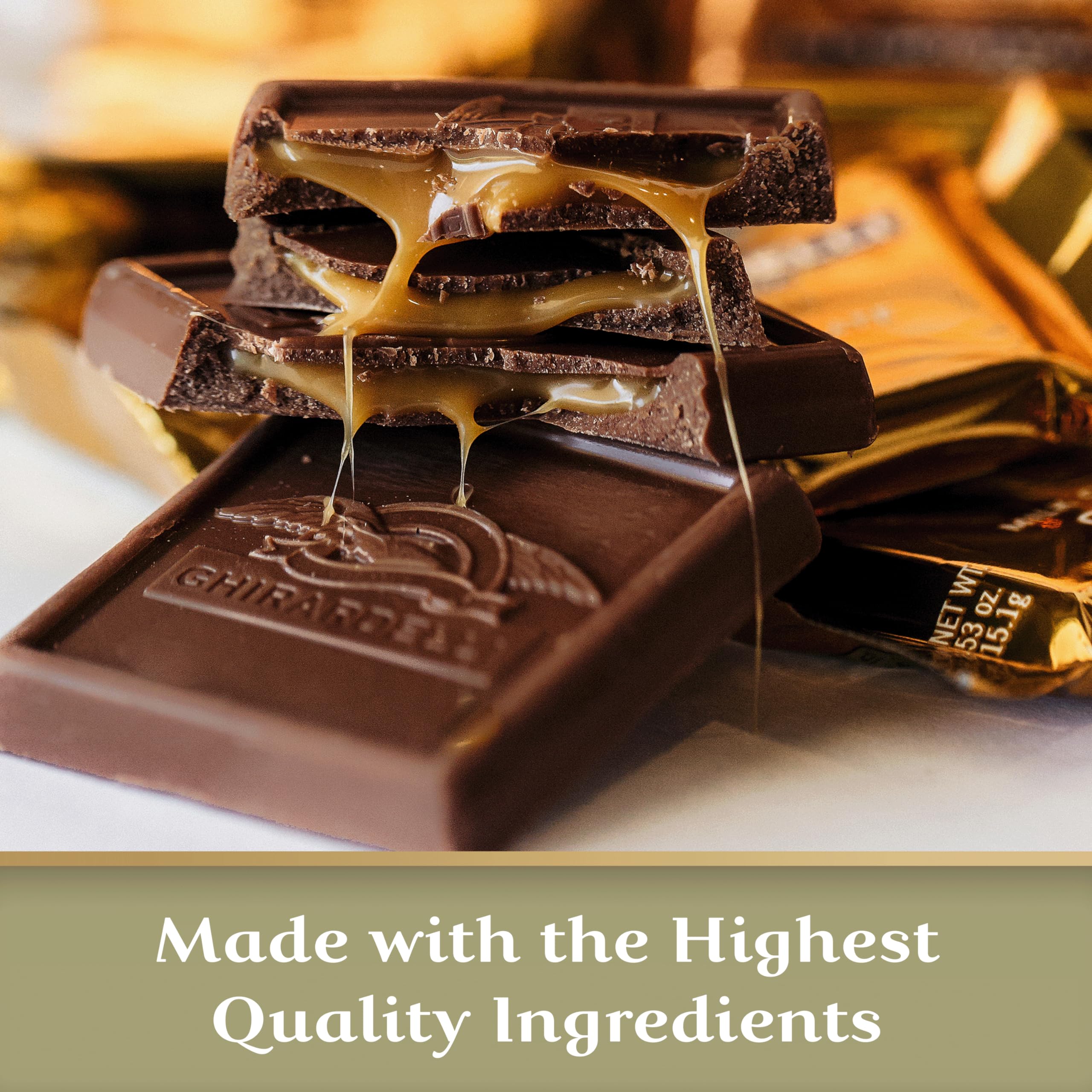 GHIRARDELLI Premium Chocolate Assortment SQUARES Gift Box - 29.6 oz (840g) Luxury Dark & Milk Chocolate Variety Pack | Perfect for Holiday Gifts, Birthday Presents & Corporate Events