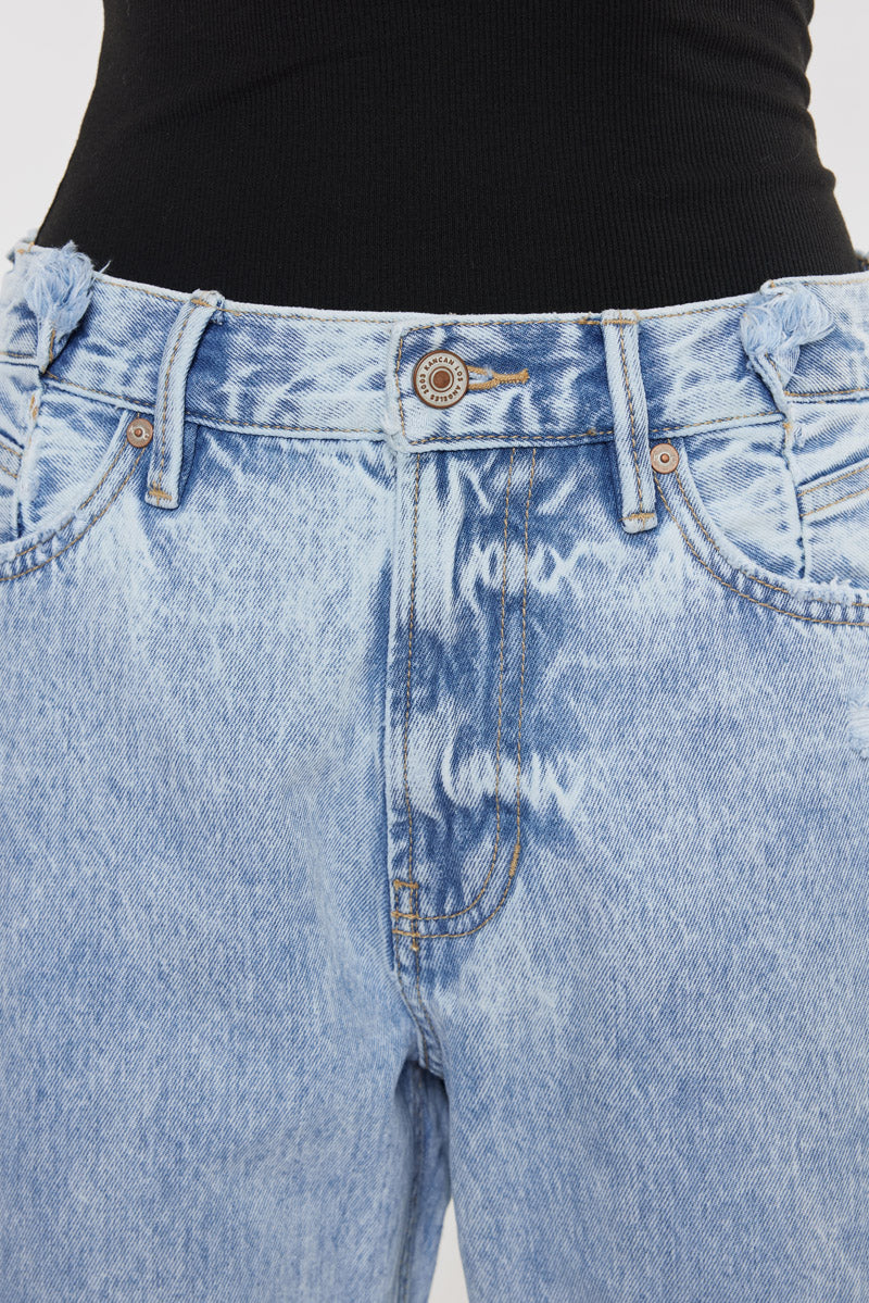 Meadow High Rise Straight Leg Jeans for Women - Stretchy Denim Pants, Comfortable & Flattering Fit - Perfect for Casual Wear, Office & Date Nights