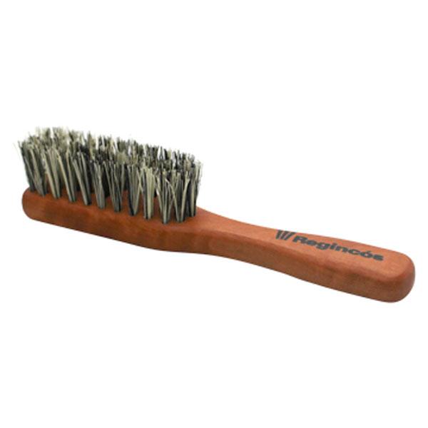 Regincos Vegan Mini Beard & Mustache Brush for Men - Natural Bristles for Grooming & Styling - Perfect for Travel, Daily Use & Gift Giving