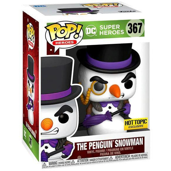 DC Comics Penguin Snowman Collectible Figure - Perfect for Holiday Decorations, Christmas Gifts & Superhero Fans Display