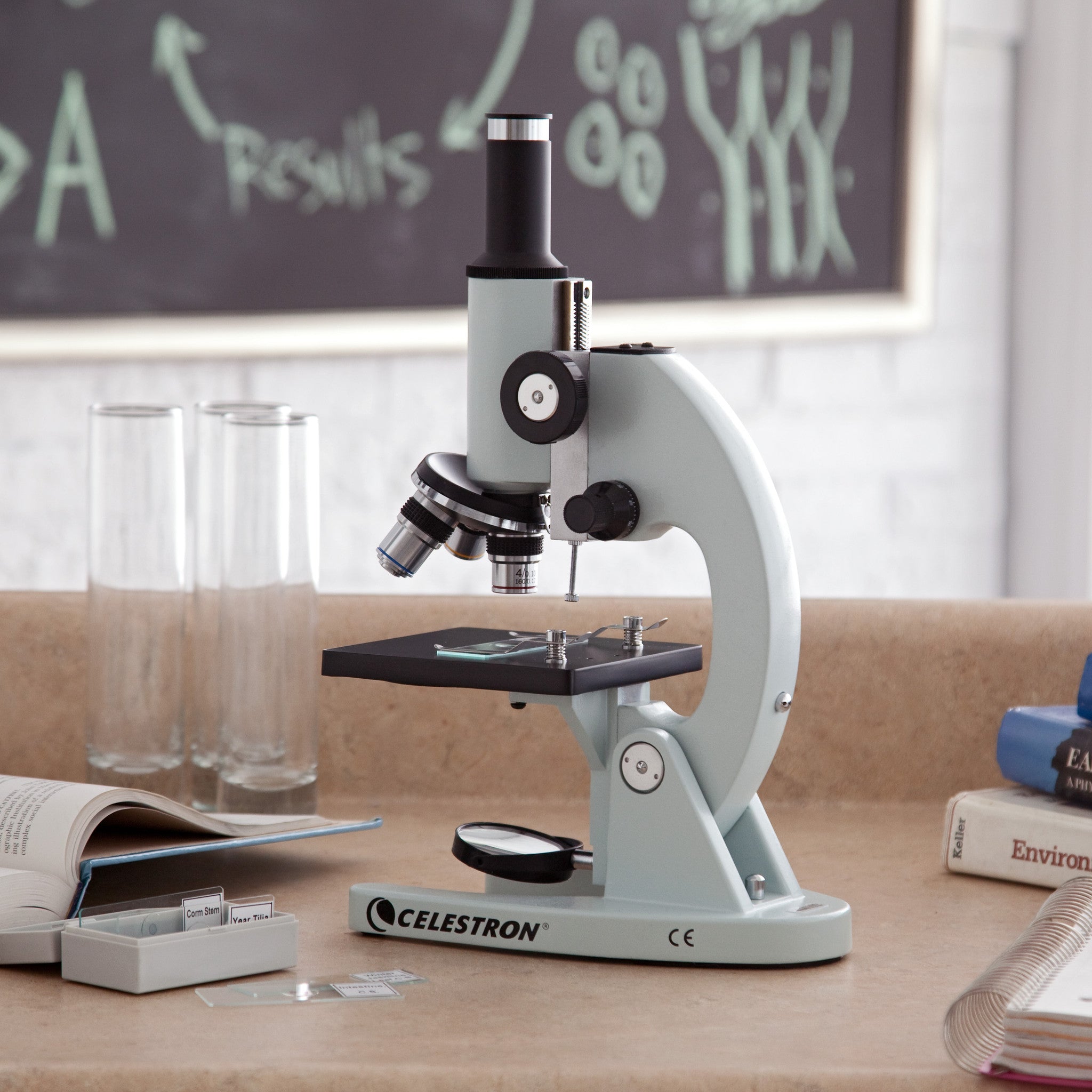 Celestron 44102 Advanced Biological Compound Microscope 40x 100x 400x Magnification for Lab & Home Use | Perfect for Students, Hobbyists & Scientific Research