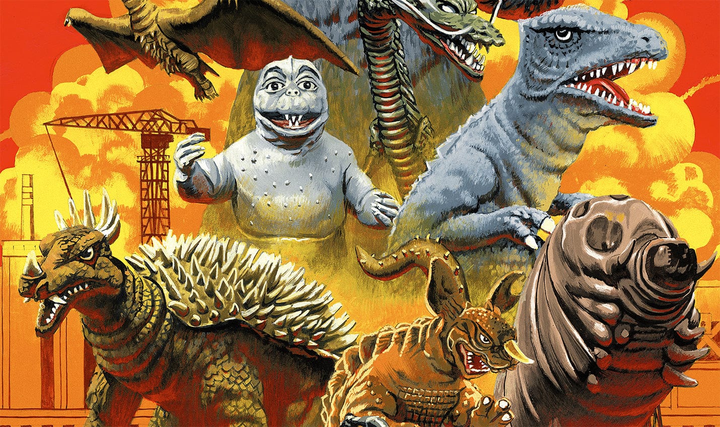 Destroy All Monsters Movie Poster - Classic Kaiju Film Wall Art for Godzilla Fans - Perfect for Home Theater, Game Room & Office Decor