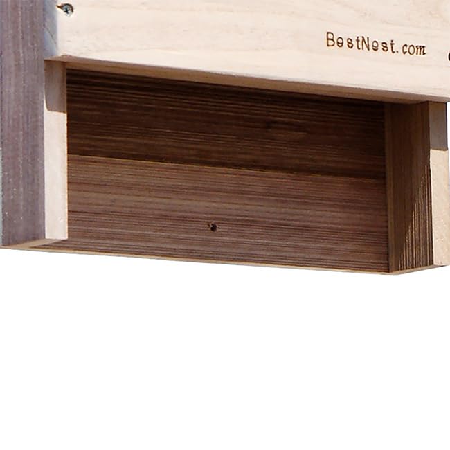 BestNest Single-Chamber Bat House for 85 Bats - Natural Mosquito Control & Eco-Friendly Garden Habitat (Outdoor Use)