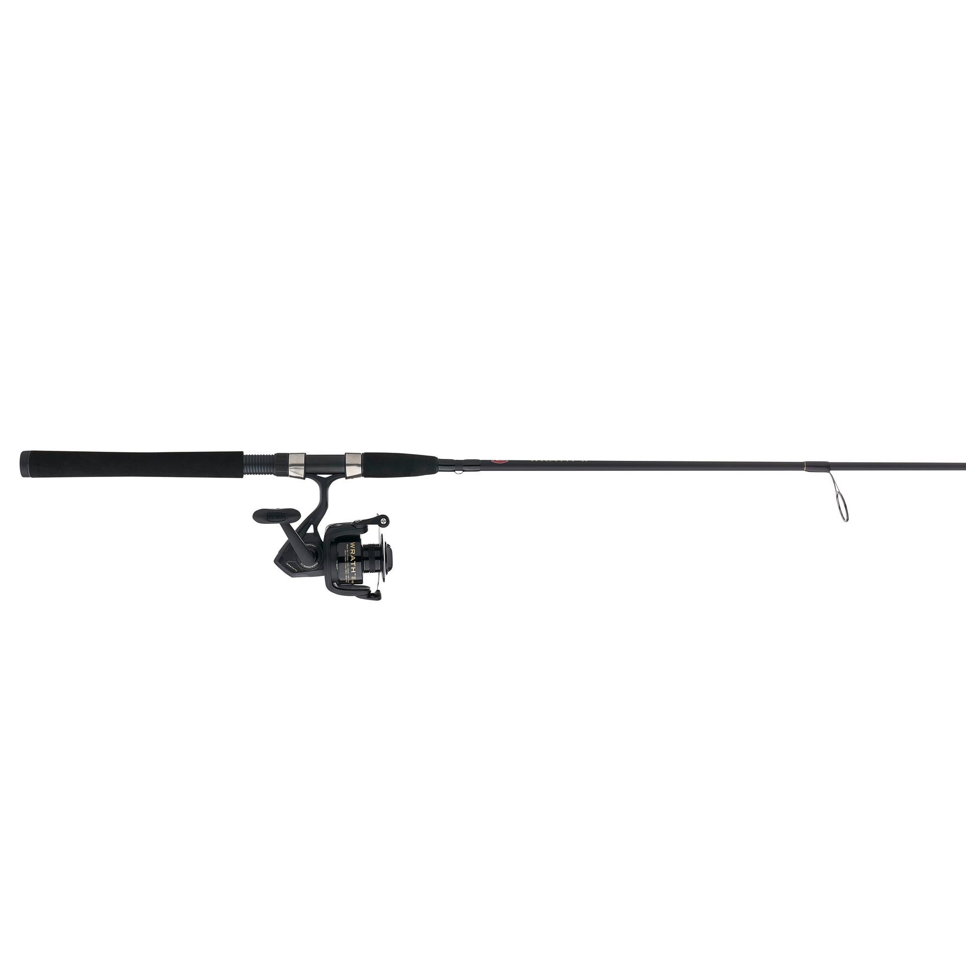 Wrath™ II Spinning Rod and Reel Combo - Premium Fishing Gear for Freshwater & Saltwater Anglers - Perfect for Bass, Trout, and Saltwater Fishing Adventures