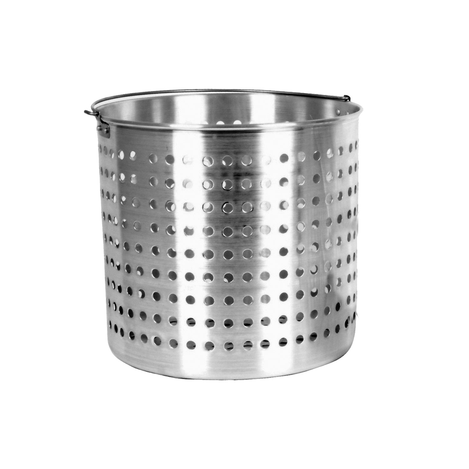 Thunder Group 50 Quart Silver Aluminum Steamer Basket for Cooking, Canning & Seafood - Perfect for Large Batch Food Prep, Restaurants & Home Kitchens