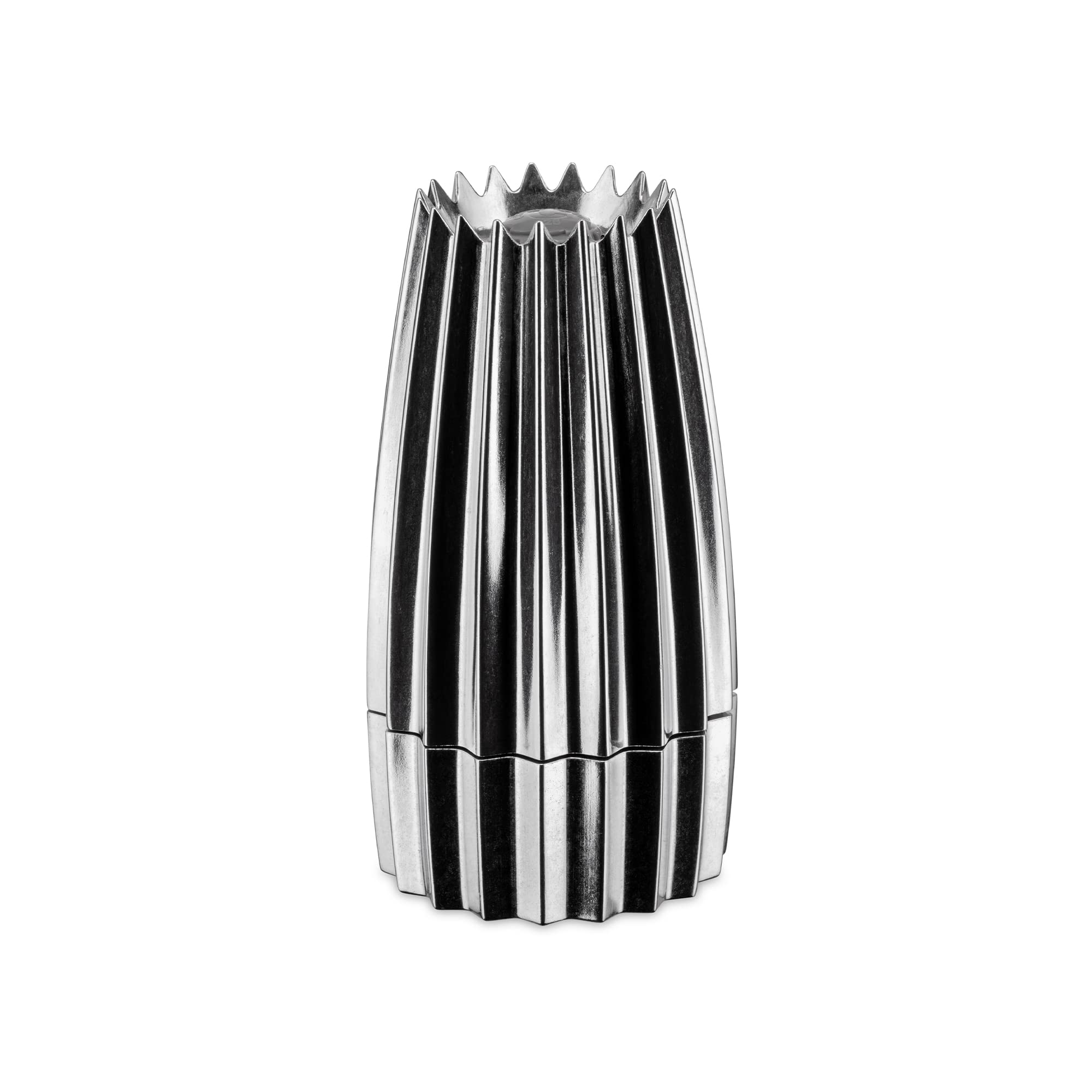 Alessi WAL03 Stainless Steel Salt & Pepper Grinder - Adjustable Coarseness for Freshly Ground Spices - Perfect for Kitchen, Dining Table & Outdoor Cooking