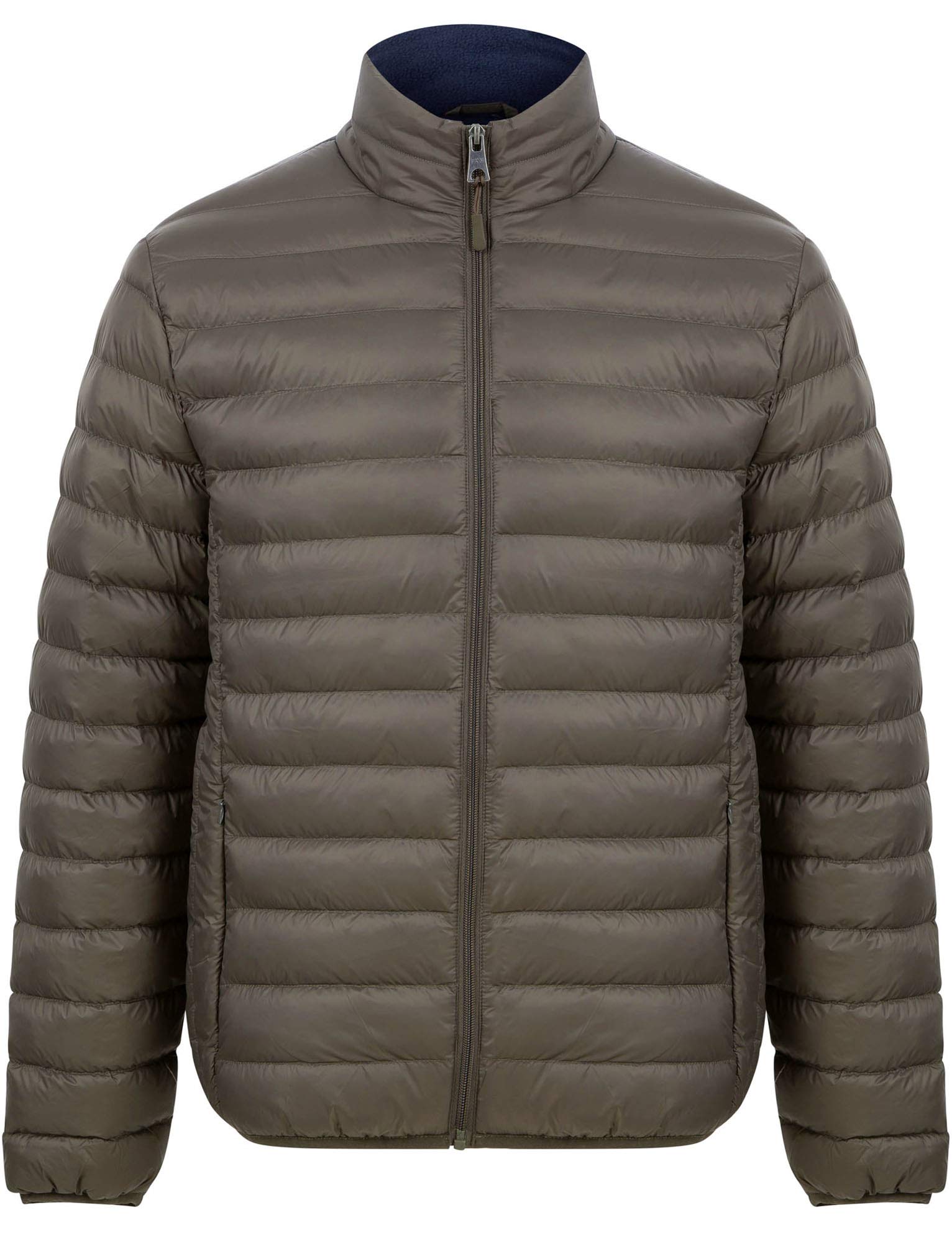 Tokyo Laundry Men's Inigo Funnel Neck Quilted Puffer Jacket - Winter Warm Coat for Outdoor Activities, Hiking & Casual Wear