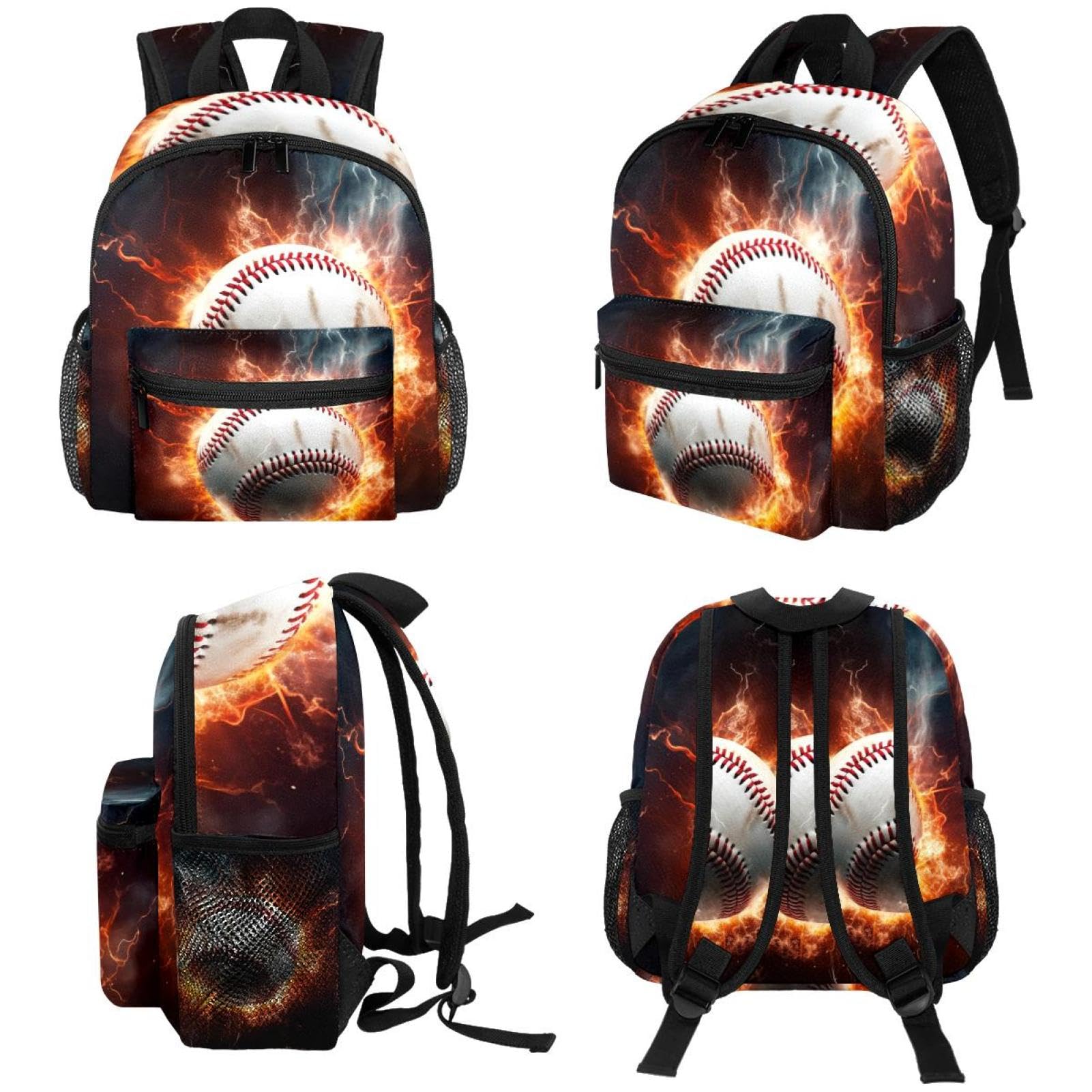 Best Travel Backpacks for Women & Men - Durable Baseball Design Fire & Water Resistant Backpack - Perfect for Hiking, Camping & Daily Commute