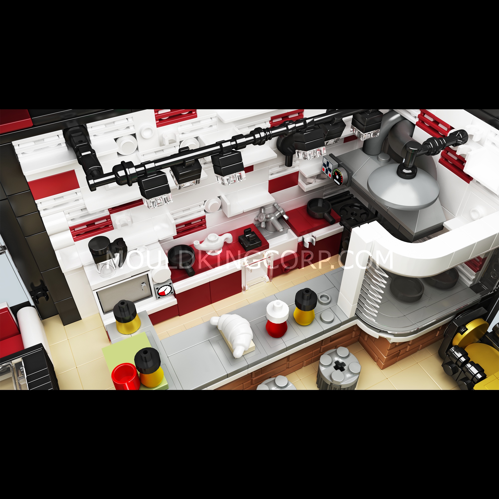 Mould King 16042 Street Modern BAR MOC Building Set - 3,992 Pieces DIY Model Kit for Adults, Collectors & Hobbyists | Perfect for Home Decoration, Gift Giving & Creative Play