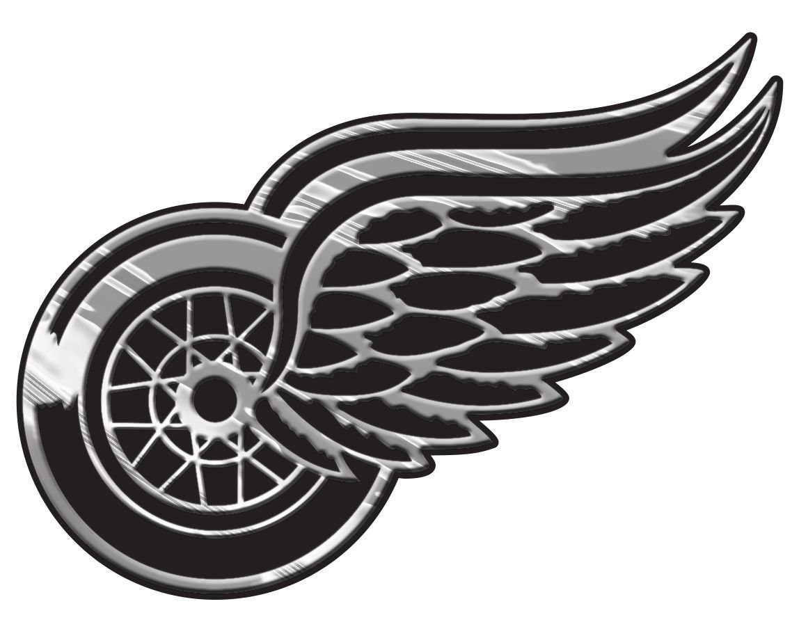 Detroit Red Wings Silver Auto Emblem - Official NHL Car Badge for Fans, Vehicles & Tailgating - Show Your Team Spirit Anywhere