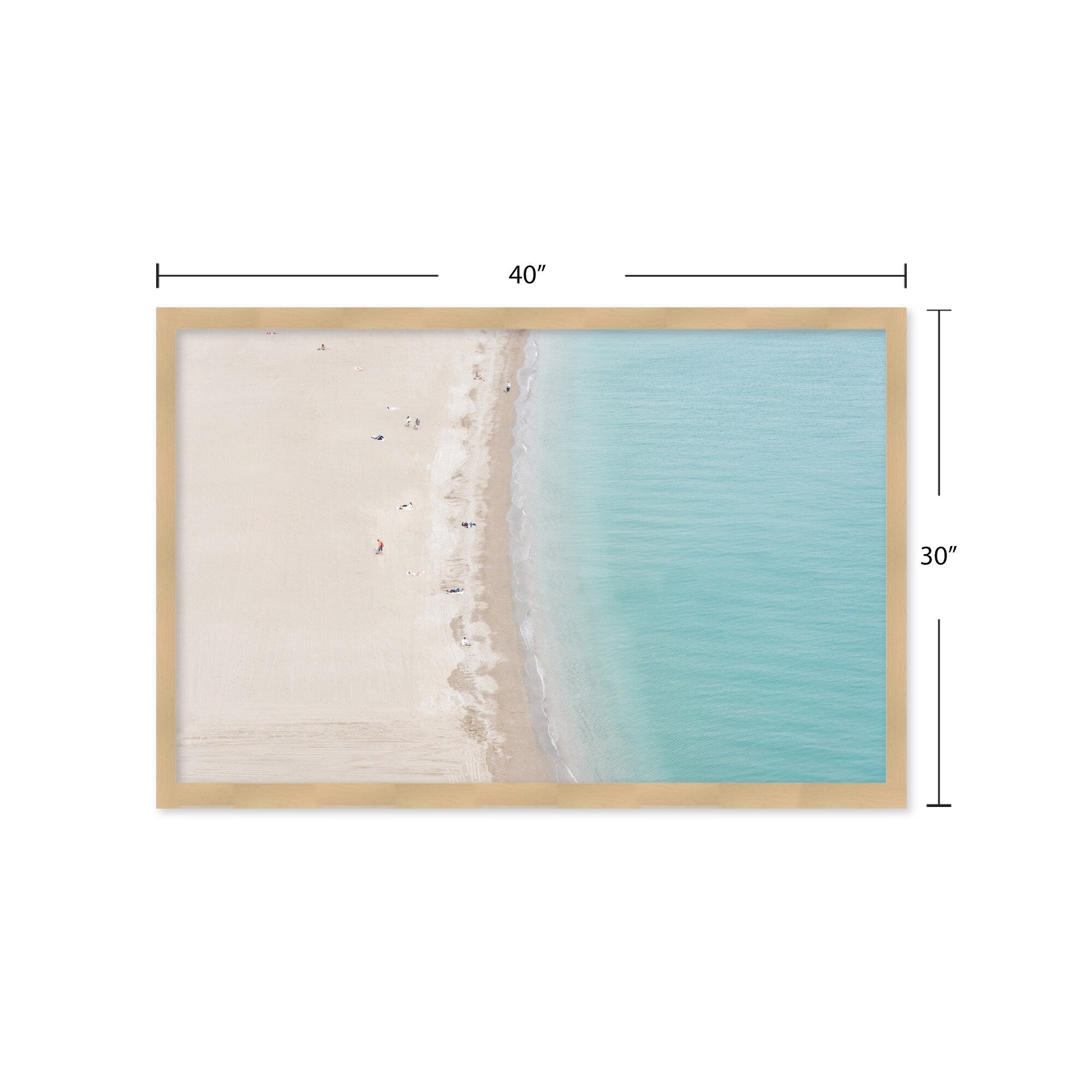 Beach Life Italy Framed Textured Wall Art - Coastal Decor for Living Room, Bedroom & Office | Nautical Home Accent