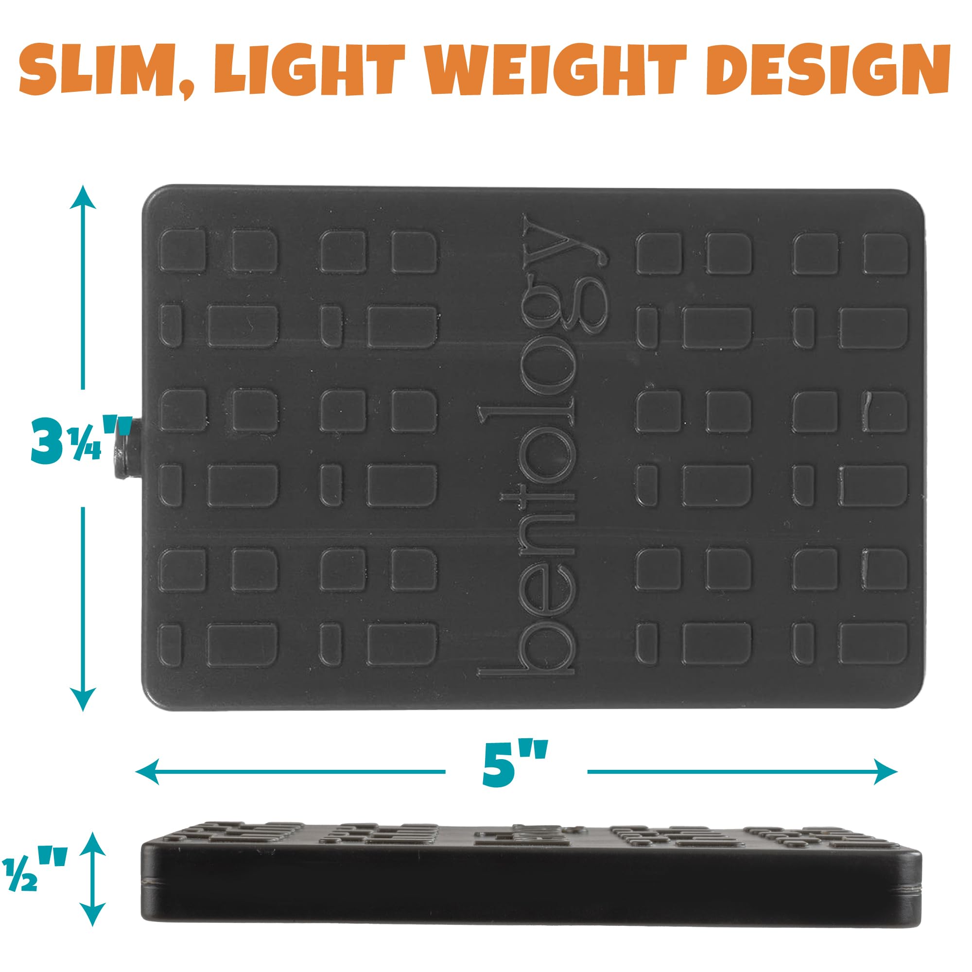 Reusable Ice Brick Hard Ice Pack Set of 3 - Fits Kids Lunch Box, Bento & Cooler Bags - Long Lasting Slim Freezer Packs for Food & Drinks - Perfect for School, Picnics & Outdoor Activities