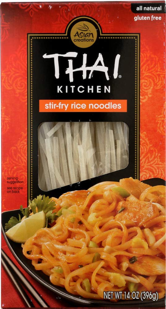 Thai Kitchen Stir-Fry Rice Noodles 14 Oz (Pack of 2) - Authentic Asian Gluten-Free Noodles for Quick Meals, Stir-Fry & Pad Thai - Perfect for Home Cooking & Meal Prep